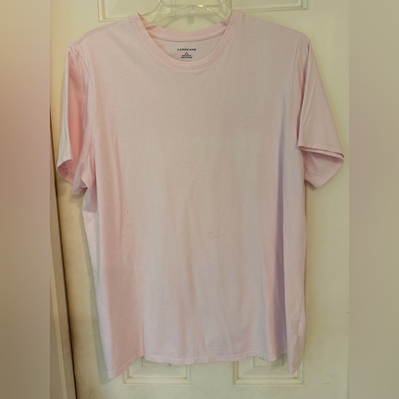Lands' End Tops - Lands' End Women’s Light Pink Short Sleeve Tee Shirt, Size L